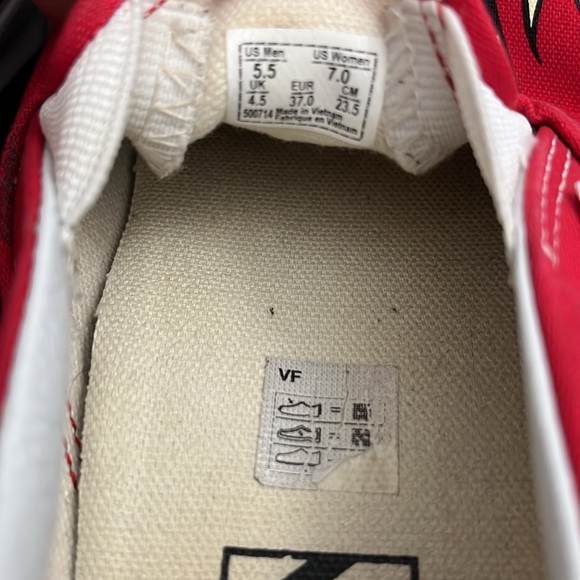 Vans Classic Slip on Drip Red black/white checkerboard - Picture 10 of 10